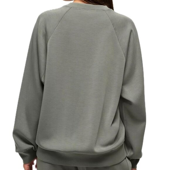 NWT Prana THYME Green Large Shea Soft Crewneck Sweatshirt Top - Picture 4 of 10
